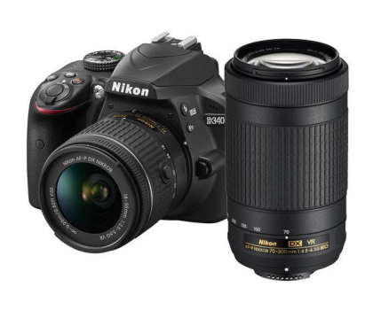 Aparat Nikon D3400 +AF-P 18-55 NONVR + AF-P DX NIKKOR 70-300